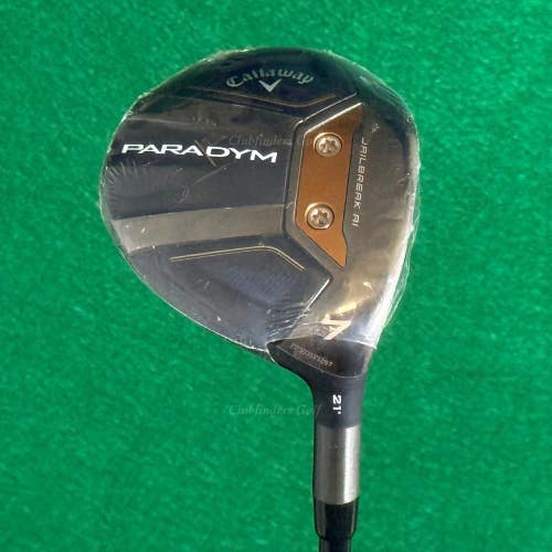 NEW Callaway Paradym 21 Fairway Wood 7 Mitsubishi Kai'li Red FW 75s Stiff
