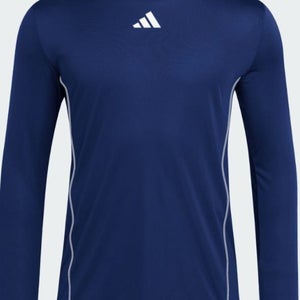 Adidas Navy Blue Men's Medium Utility Long-Sleeve Shirt (New)