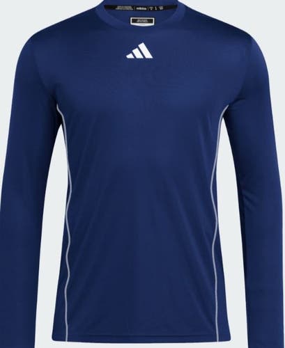 Adidas Navy Blue Men's Medium Utility Long-Sleeve Shirt (New)