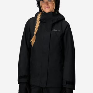 Marmot Glades Insulated Ski Jacket Womens M Black Waterproof Full Zip M15743 NWT