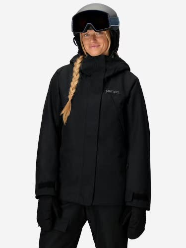Marmot Glades Insulated Ski Jacket Womens M Black Waterproof Full Zip M15743 NWT