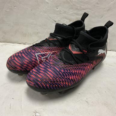 Used Puma Future 8 FG 108143-01 Soccer Cleats Black And Pink Senior 6 11855-S000198613