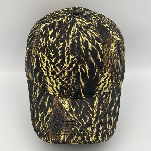 Vintage Feather Flage Duck Camouflage Hunting Strapback Hat Cap RARE