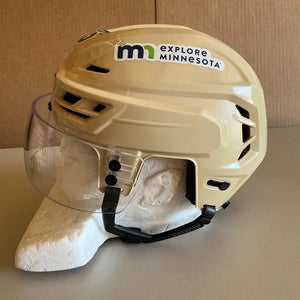 CCM Tacks 710 Pro Stock Hockey Helmet Visor Combo Small Wheat Beige WILD 6154