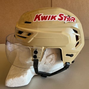 CCM Tacks 710 Pro Stock Hockey Helmet Visor Combo Small Wheat Beige WILD 8625