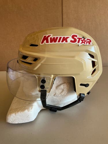 CCM Tacks 710 Pro Stock Hockey Helmet Visor Combo Small Wheat Beige WILD 8625
