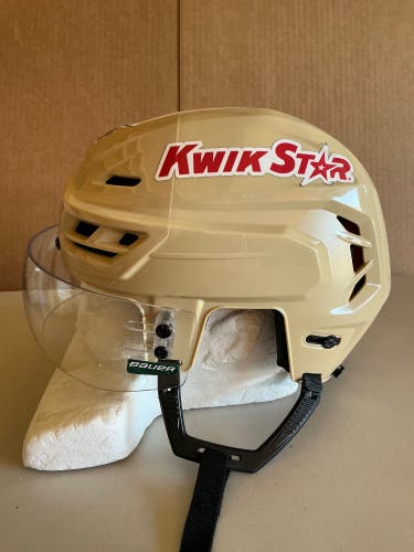 CCM Tacks 710 Pro Stock Hockey Helmet Visor Combo Medium Wheat Beige WILD 2476