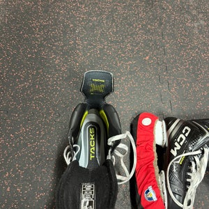 Black 2024 CCM Tacks XF 80 Hockey Skates Extra Wide Width 8 (Used)