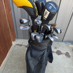 Cobra Adams Tour Edge 14 Piece Regular Flex Complete Golf Set Cart Bag