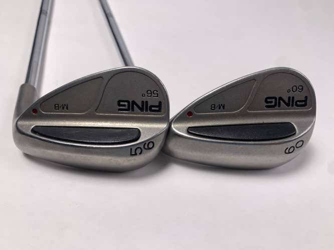 Ping MB Wedge Set 56* 60* Red Dot 1* Flat Wedge Steel Mens RH