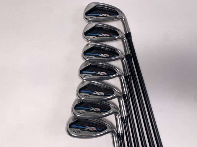 Callaway XR OS Iron Set 6-PW+AW+SW Fubuki AT50x5ct Senior Graphite Mens RH