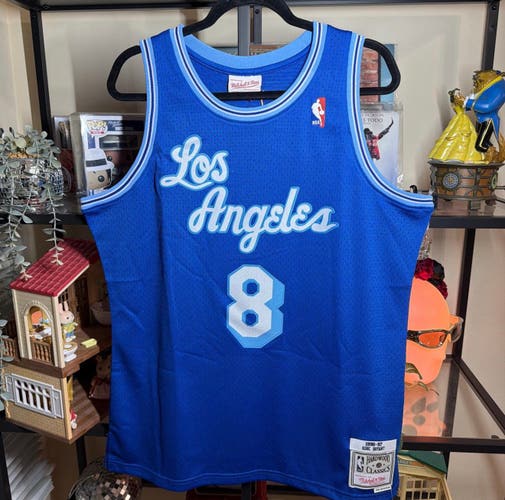 Lakers Kobe Bryant #8 2008 Blue Large Men's Mitchell & Ness Jersey (New)