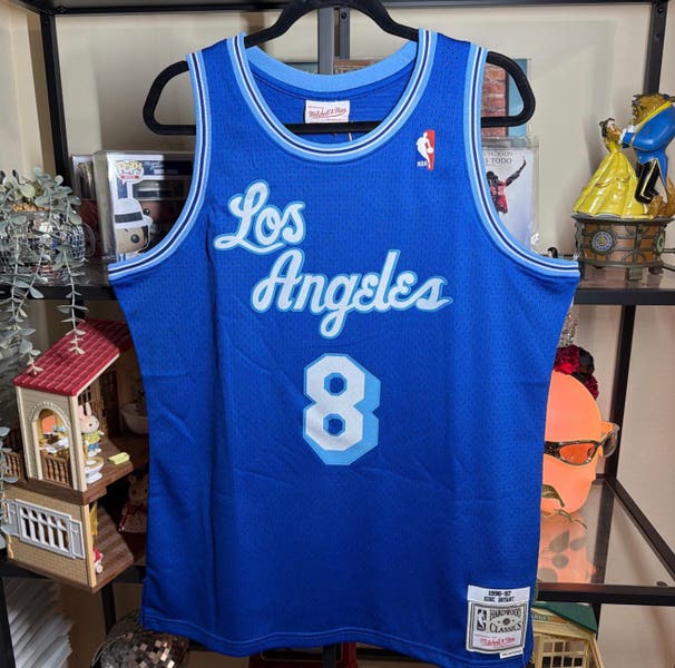 Lakers Kobe Bryant #8 2008 Blue Large Men's Mitchell & Ness Jersey
