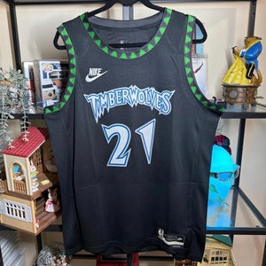 Minnesota Timberwolves Garnett #21 Retro Large Men's Nike Swingman Jersey (New)