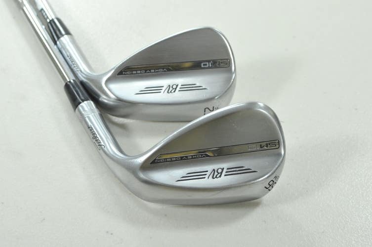 Titleist Vokey SM10 Tour Chrome 52*, 56* Wedge Set Right Steel # 210525