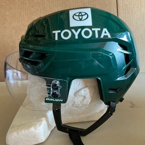 CCM Tacks 710 Pro Stock Hockey Helmet Visor Combo Small Forest Green WILD 5573