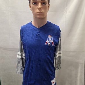 New England Patriots Mitchell&Ness 3/4 Sleeve Shirt L NFL