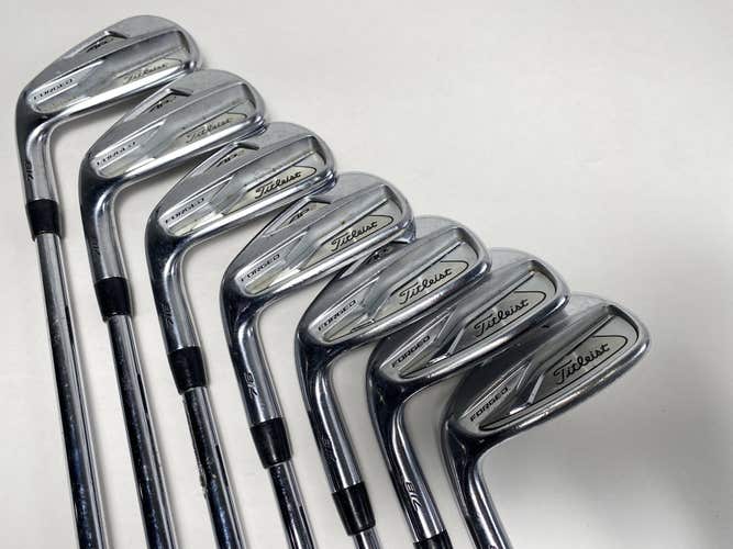 Titleist 718 AP2 Iron Set 4-PW True Temper AMT Tour White S300 Stiff Steel LH