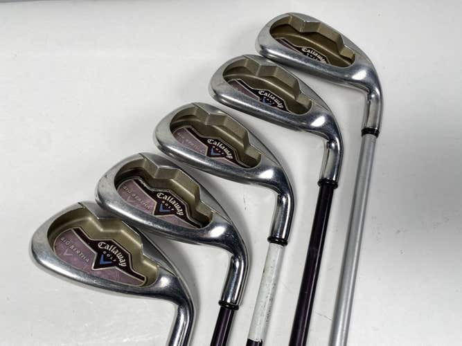 Callaway Big Bertha 2006 Iron Set 6-PW 45g Ladies Graphite Womens RH