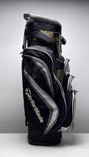 TaylorMade Catalina Cart Bag Black 14-Way Divide Single Strap Golf Bag