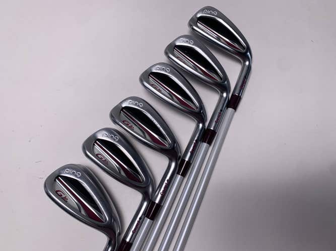 Ping G LE 2 Iron Set 7-PW+UW+SW Black Dot ULT240 Lite Ladies Graphite Womens RH