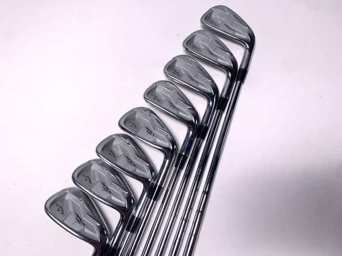 Callaway Apex Pro 19 Iron Set 4-PW+AW KBS Tour-V Stiff Steel Mens RH