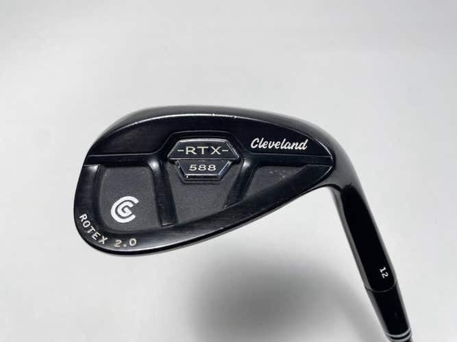 Cleveland 588 RTX 2.0 CB Black Satin Lob Wedge LW 58* 12 DG Wedge RH