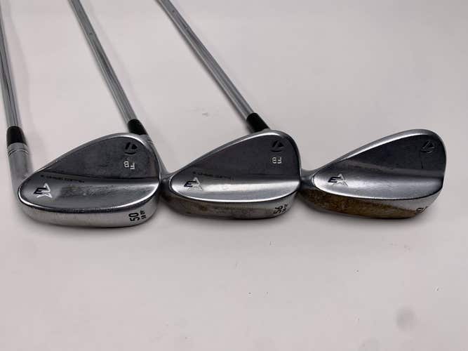 TaylorMade Milled Grind 3 Raw Chrome Wedge Set 50*9 |56*12 |60*10 S200 Stiff RH