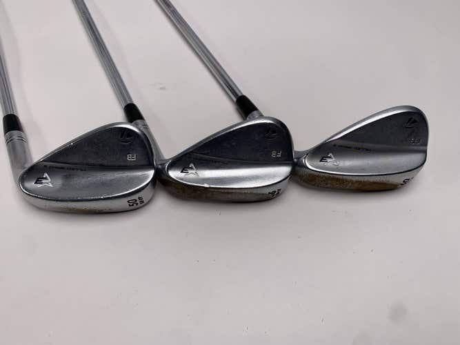 TaylorMade Milled Grind 3 Raw Chrome Wedge Set 50*9 | 56*12 |60*10 S200 Stiff RH