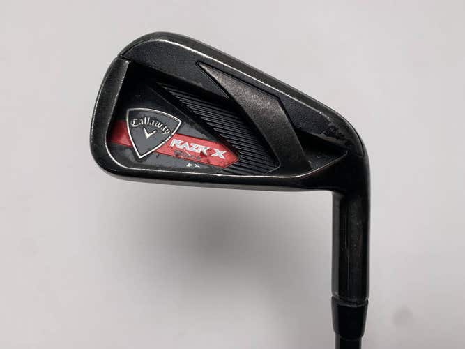 Callaway Razr X Black Single 6 Iron 75g Regular Graphite Mens RH