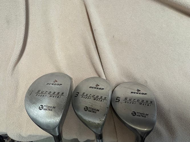 Men's Dunlop Surpass Super Metal Right Handed Clubs (Full Set) Regular Flex (Used)