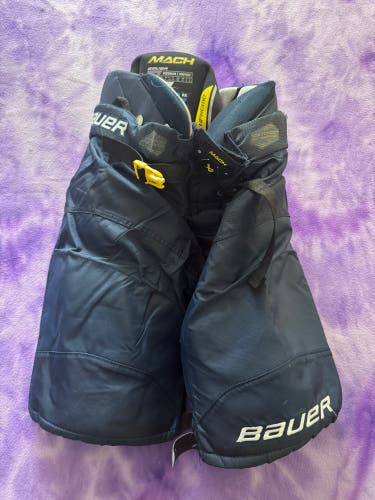 Blue Intermediate Medium Bauer Supreme Mach Hockey Pants (Used)