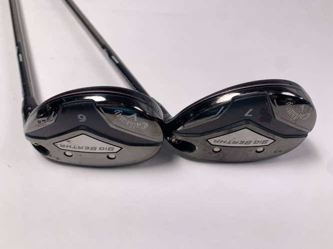 Callaway Big Bertha 2019 6 & 7 Hybrid Set 27* 30* Recoil 450 F1 Ladies Womens RH