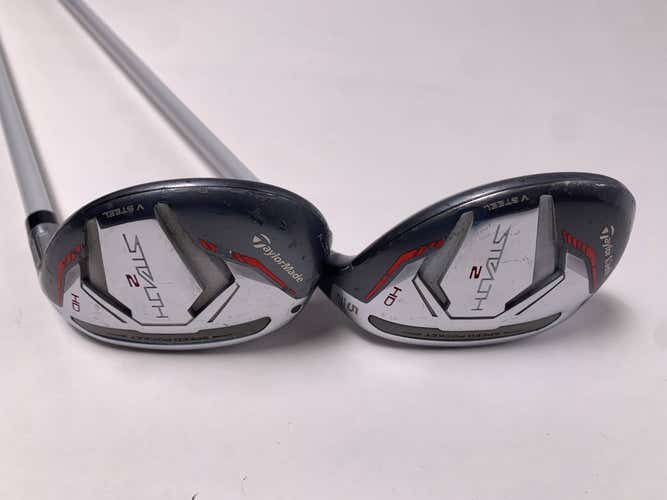 TaylorMade Stealth 2 HD 4 & 5 Hybrid Set 23* 27* Aldila Ascent Ladies Womens RH