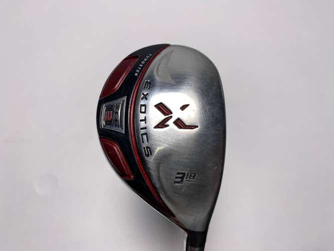 Tour Edge Exotics XCG3 3 Hybrid 18* Fujikura Motore 80g Regular Graphite Mens RH