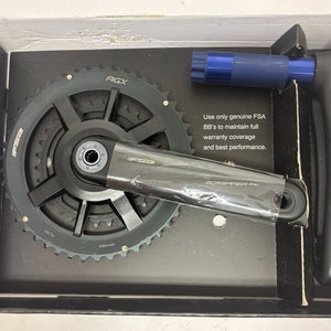 FSA Gossamer Pro AGX+ 170mm 46/30 Black Aluminum Crankset 30mm Spindle NEW