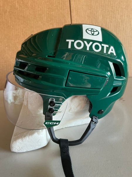 CCM SUPER TACKS X Pro Stock Hockey Helmet Visor Combo Forest Green Medium Wild 6527