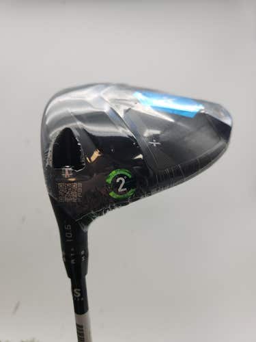 NEW LEFTY 2025 COBRA DS ADAPT X DRIVER 10.5* STIFF PROJX DENALI BLUE +HC BRANDNE