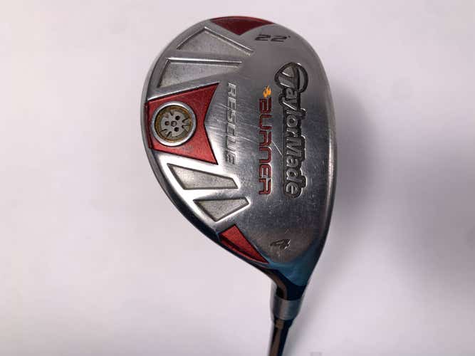 TaylorMade Burner Rescue 4 Hybrid 22* REAX SuperFast 65g Stiff Graphite Mens RH