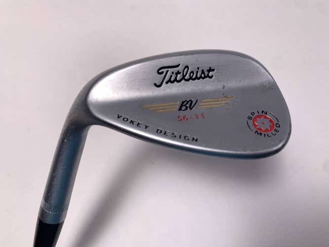 Titleist Vokey Spin Milled Chrome 2009 Wedge 56* 11 Bounce Wedge Steel Mens LH