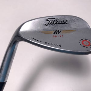 Titleist Vokey Spin Milled Chrome 2009 Wedge 54* 11 Bounce Wedge Steel Mens LH