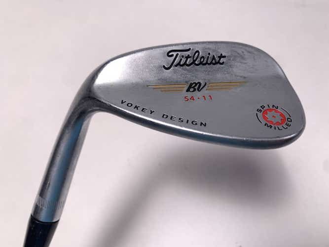 Titleist Vokey Spin Milled Chrome 2009 Wedge 54* 11 Bounce Wedge Steel Mens LH