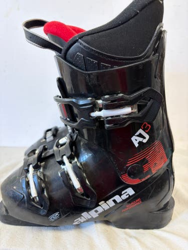 Mondo 22 & 22.5 Unisex Alpina AJ3 Ski Boots (Used)