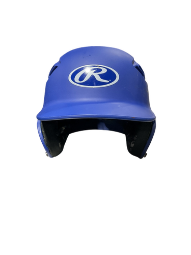 Used Rawlings BLUE HELMET 6 7/8-7 5/8 Batting Helmet No Mask Royal Blue Fits all 11834-S000045743