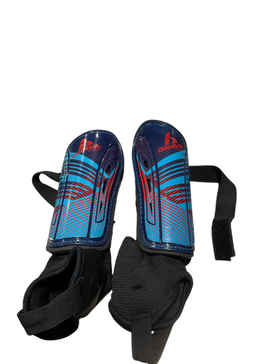 Used Brava Soccer Shin Guards Adult Royal Blue SM 11834-S000045647