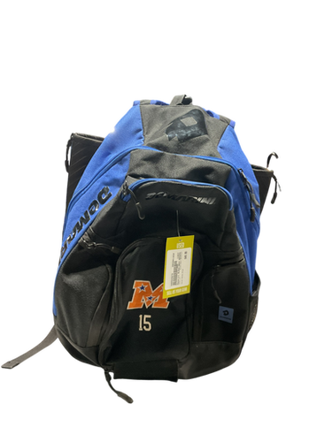 Used Demarini BLACK/NAVY BACKPACK BB/SB Player Backpack Royal Blue 11834-S000045679