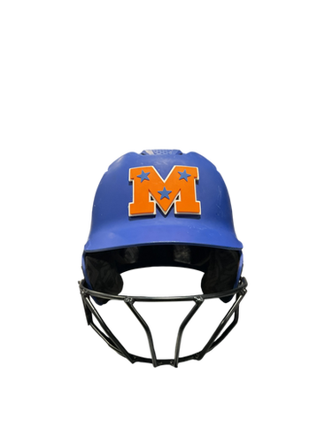 Used Evoshield BLU W/ MASK Batting Helmet w/Mask Royal Blue SM 11834-S000045680