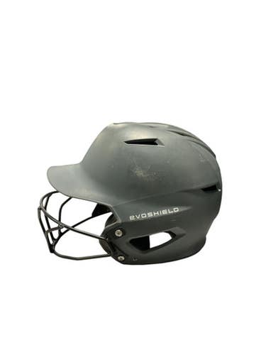 Used Evoshield EVOSHIELD GRY HELMET Batting Helmet w/Mask Grey SM 11834-S000045690