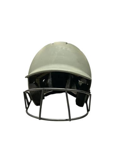 Used Champro GRAY SZ 7-7 1/2 Batting Helmet w/Mask Grey LG 11834-S000045691