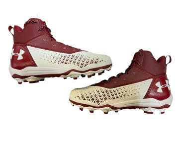 Used Under Armour Adult FB Cleats Maroon Senior 9 11873-C000230889